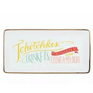 Ladyfingers Letterpress HIGH FIVE PORCELAIN Tray BY GALISON